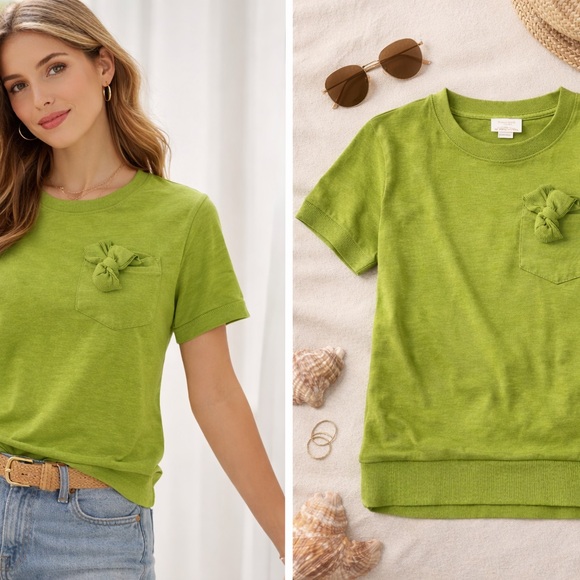 kate spade Tops - Kate Spade Lime Green Short Sleeve Tee